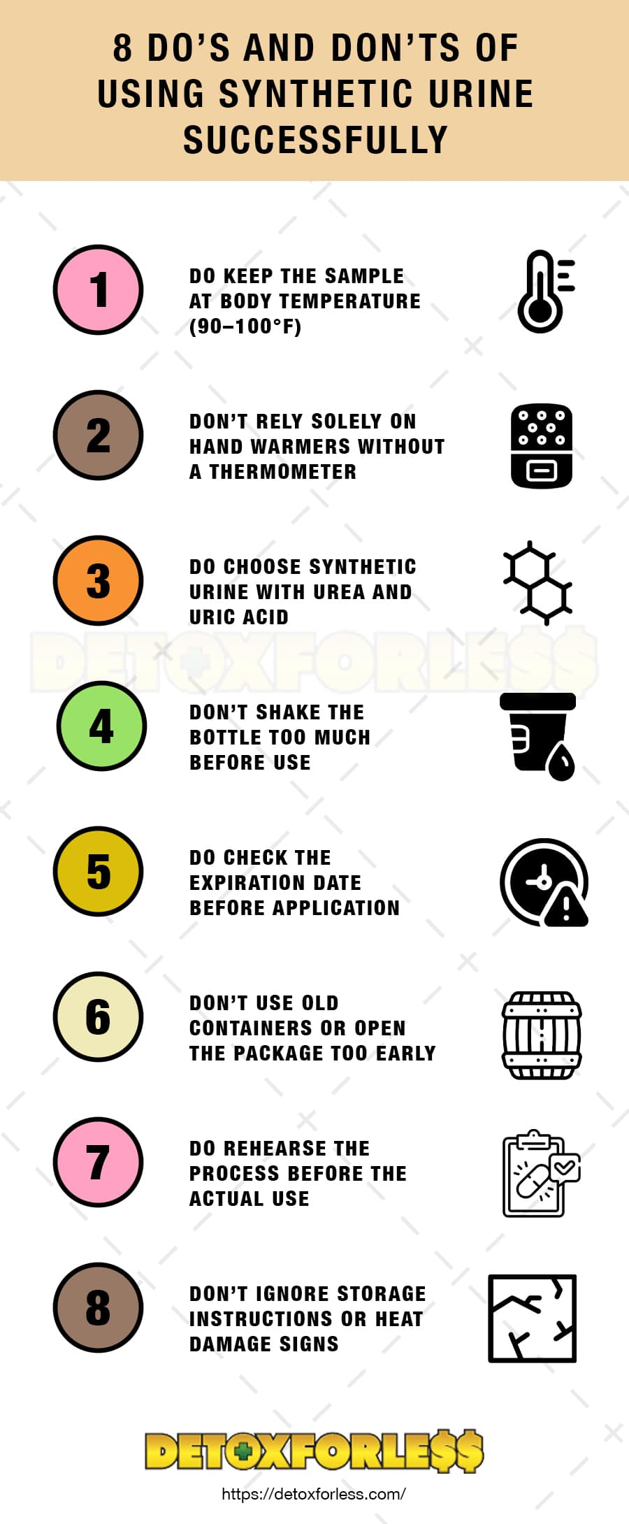8 Dos and Donts of Using Synthetic Urine Successfully